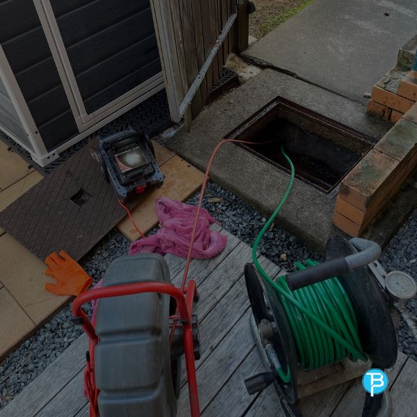 Blocked drain high-pressure jetting